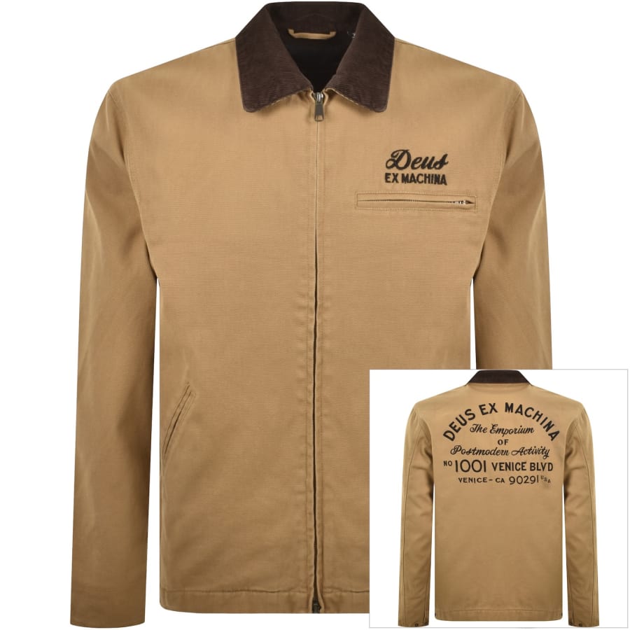 Deus Ex Machina Workwear Jacket Brown | Mainline Menswear us